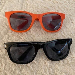 Janie and Jack Toddler Sunglasses: Black & Orange